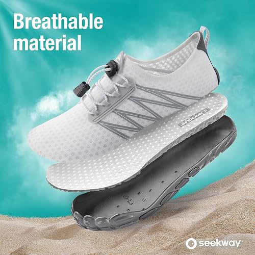 SEEKWAY Water Shoes Men Women Adult Quick-Dry Aqua Sock Barefoot for Beach Swim River Pool Lake Hiking Kayaking Surfing